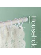 Teleszkópos zuhanyfüggő rúd tartó szett, 4 darabos készlet fürdőszobai kiegészítőként