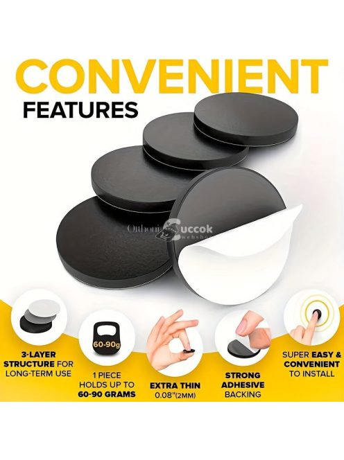 Mágneses ragasztó korongok fotók rögzítéséhez és kreatív kézműves projektekhez