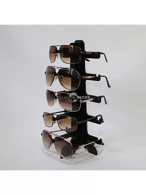 Stílusos fehér szemüvegtartó állvány többféle szemüveg tárolására