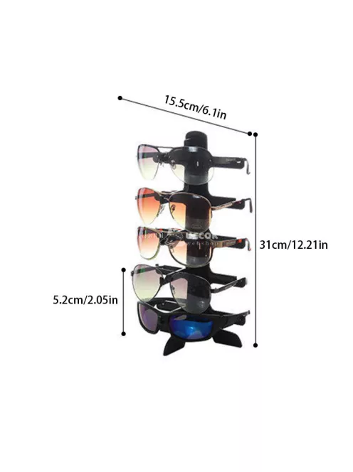 Stílusos fehér szemüvegtartó állvány többféle szemüveg tárolására