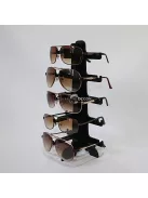 Stílusos fehér szemüvegtartó állvány többféle szemüveg tárolására