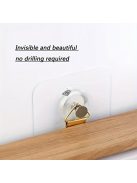 10 darabos bohém stílusú műanyag fali akasztó szett dekoratív tároláshoz