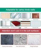 10 darabos bohém stílusú műanyag fali akasztó szett dekoratív tároláshoz