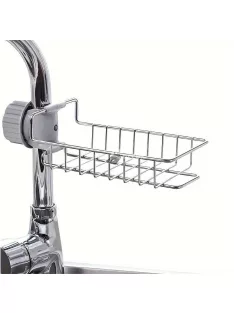   Rozsdamentes acél konyhai csaptelep szivacstartó - tartós és praktikus tároló megoldás