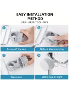 Rozsdamentes acél konyhai csaptelep szivacstartó - tartós és praktikus tároló megoldás