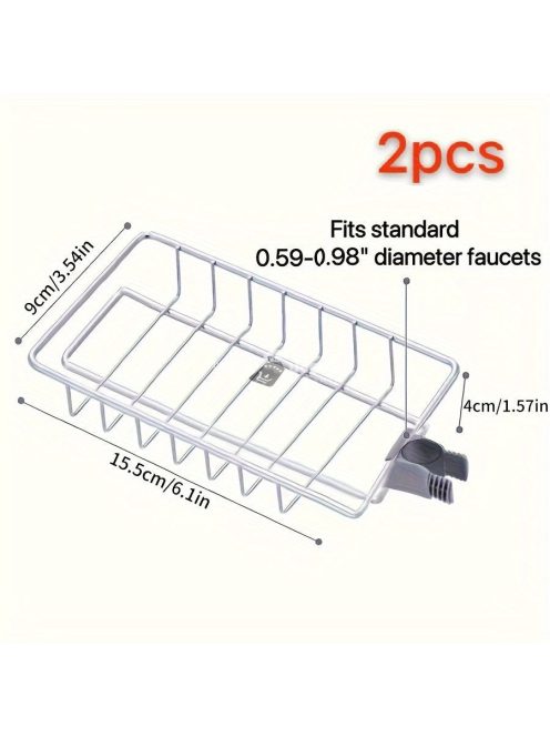Rozsdamentes acél konyhai csaptelep szivacstartó - tartós és praktikus tároló megoldás