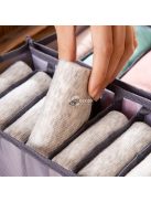 11 rekeszes fehérnemű rendező és tároló, fehér színben