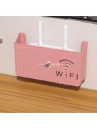 Falra szerelhető router és set top box tároló doboz fehér színben, rendezett kábelezéshez és helytakarékos megoldáshoz