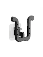 Falra szerelhető fehér papucstartó tároló, három rekesszel