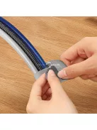 10 darabos szürke kábelrögzítő készlet, íróasztal alatti kábelrendező rendszer