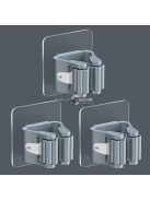 Könnyen Szerelhető Fehér Felmosó és Seprű Tartó, 4 Darabos Csomag