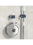 Könnyen Szerelhető Fehér Felmosó és Seprű Tartó, 4 Darabos Csomag