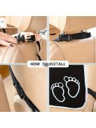 Autó első ülés háttámláját védő huzat - tartós és könnyen tisztítható autós ülésvédő kiegészítő