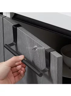   Rozsdamentes acél törülközőtartó, fürdőszobaajtóra akasztható praktikus tároló megoldás