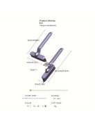 Multifunkciós 360°-ban forgatható tisztítókefe kemény sörtékkel padló- és csempefelületekhez