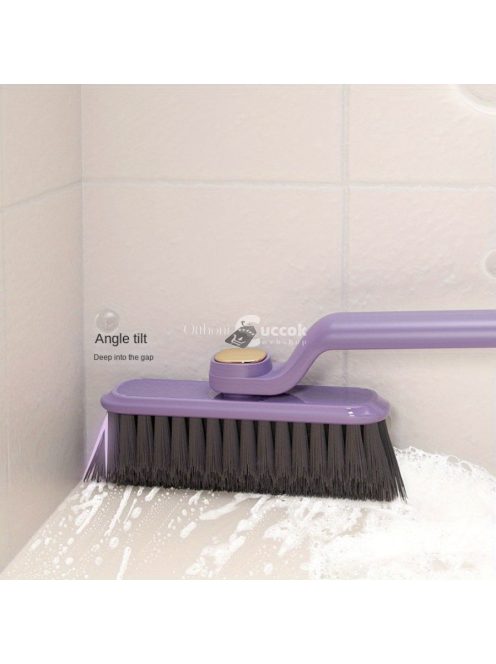 Multifunkciós 360°-ban forgatható tisztítókefe kemény sörtékkel padló- és csempefelületekhez