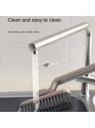 Multifunkciós 360°-ban forgatható tisztítókefe kemény sörtékkel padló- és csempefelületekhez