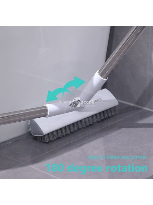 Forgó súrolókefe készlet hosszú nyéllel - Hatékony tisztítóeszköz padlókhoz és nehezen elérhető helyekhez