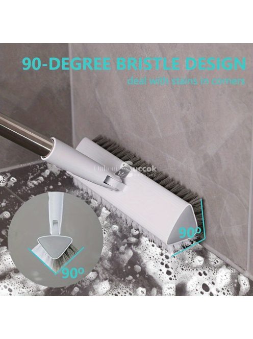 Forgó súrolókefe készlet hosszú nyéllel - Hatékony tisztítóeszköz padlókhoz és nehezen elérhető helyekhez