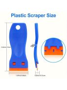 Műanyag Borotvapenge-kaparók Készlet 10 Pengével - Festék- és Ragasztóeltávolító Kaparó Eszköz