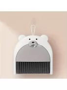 Aranyos Medve Mini Seprű és Szemeteslapát Készlet Barna - Gyerekeknek Ideális Takarító Eszközök