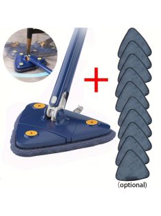   360°-ban forgatható háromszög alakú felmosó padló tisztításhoz