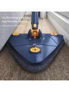 360°-ban forgatható háromszög alakú felmosó padló tisztításhoz