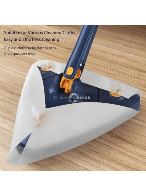 360°-ban forgatható háromszög alakú felmosó padló tisztításhoz