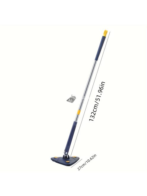 360°-ban forgatható háromszög alakú felmosó padló tisztításhoz