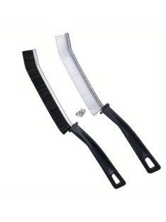   2db, hosszú nyelű réstisztító kefe, kemény sörtékkel, hatékony tisztításhoz