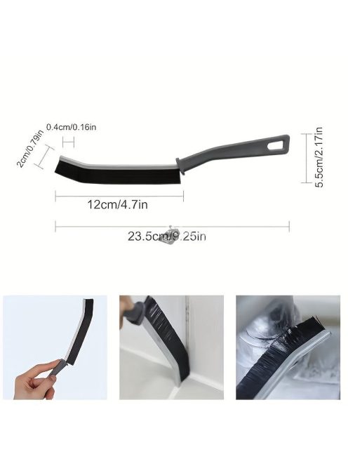 2db, hosszú nyelű réstisztító kefe, kemény sörtékkel, hatékony tisztításhoz