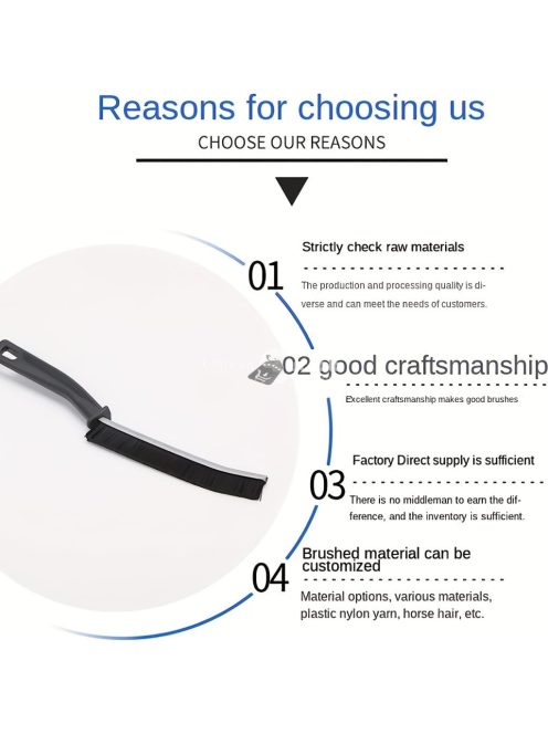 2db, hosszú nyelű réstisztító kefe, kemény sörtékkel, hatékony tisztításhoz