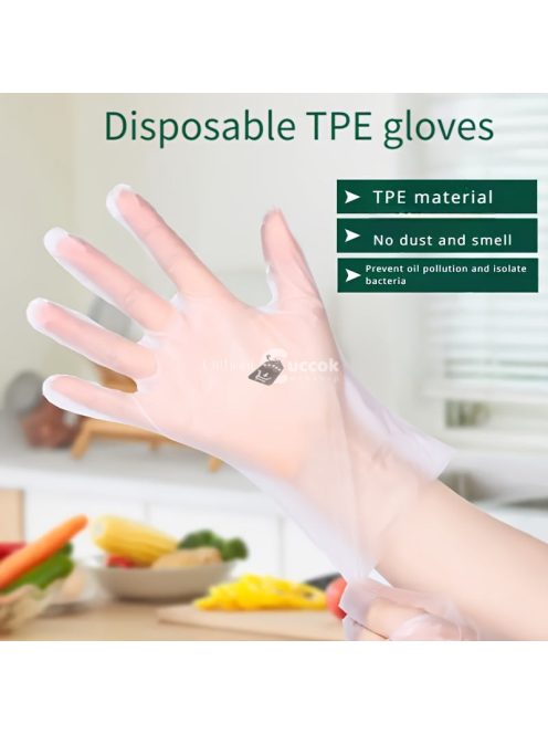 100db Eldobható Latex Kesztyű Higiéniai Használatra, 100db-S