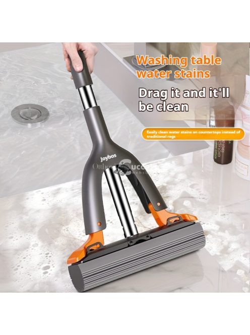 Joybos Kompakt Mini Felmosó Készlet 2 Cserélhető Szivacsfejjel, Könnyű Tisztításhoz