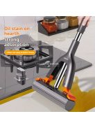 Joybos Kompakt Mini Felmosó Készlet 2 Cserélhető Szivacsfejjel, Könnyű Tisztításhoz