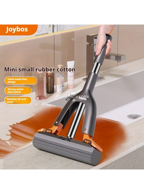 Joybos Kompakt Mini Felmosó Készlet 2 Cserélhető Szivacsfejjel, Könnyű Tisztításhoz