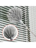 Pókháló eltávolító teleszkópos rúddal, könnyen használható mennyezeti sarkokhoz és magas helyekhez