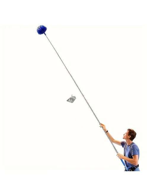 Pókháló eltávolító teleszkópos rúddal, könnyen használható mennyezeti sarkokhoz és magas helyekhez