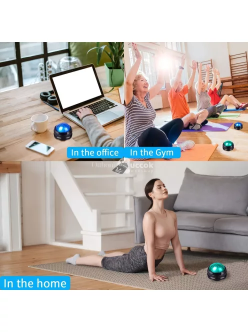 Görgős masszázslabda, önmasszírozó eszköz izomlazításhoz, Kék színben