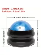 Görgős masszázslabda, önmasszírozó eszköz izomlazításhoz, Kék színben