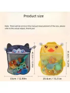 Fürdőszobai játék tároló akasztós háló Kis Sárga Kacsa - Gyermek fürdőkád játék rendező háló praktikus tároláshoz