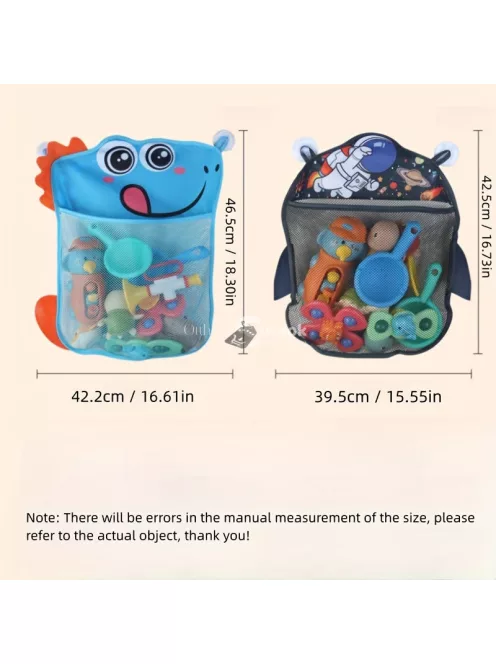 Fürdőszobai játék tároló akasztós háló Kis Sárga Kacsa - Gyermek fürdőkád játék rendező háló praktikus tároláshoz