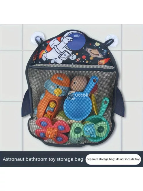 Fürdőszobai játék tároló akasztós háló Kis Sárga Kacsa - Gyermek fürdőkád játék rendező háló praktikus tároláshoz