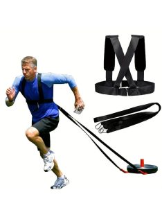   Erősítő szán visszahúzó övvel, fitnesz-ellenállás edzőpánt, gyorsaság és agility edző övvel