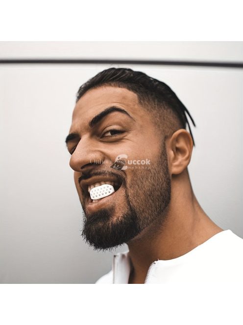 Állkapocs erősítő edző gumi Fekete színű fitness eszköz