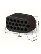 Állkapocs erősítő edző gumi Fekete színű fitness eszköz