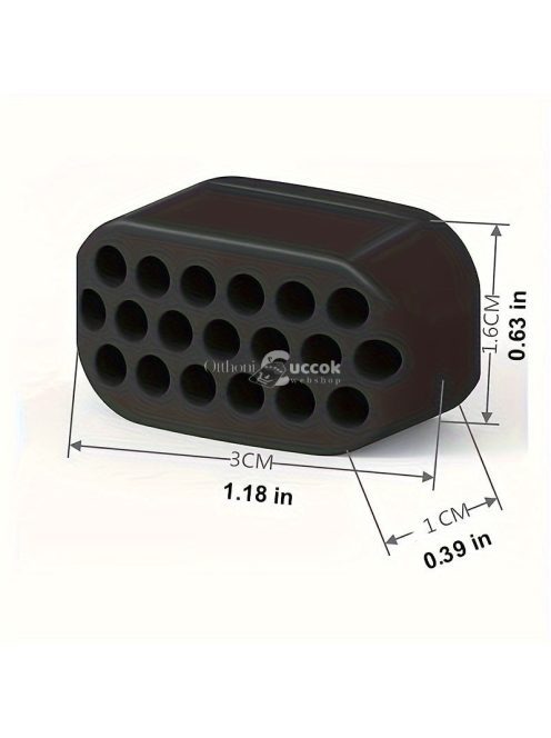 Állkapocs erősítő edző gumi Fekete színű fitness eszköz