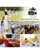 Fém Kézi Számláló, Mechanikus Kézi Kattintószámláló Pontos Számoláshoz