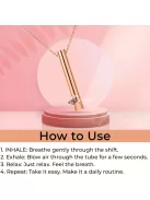 Nyugtató légző nyaklánc, szorongás- és stresszcsökkentő acél színű ékszer