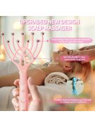 Fej masszírozó és fejbőr vakaró eszköz Rózsaszín színben